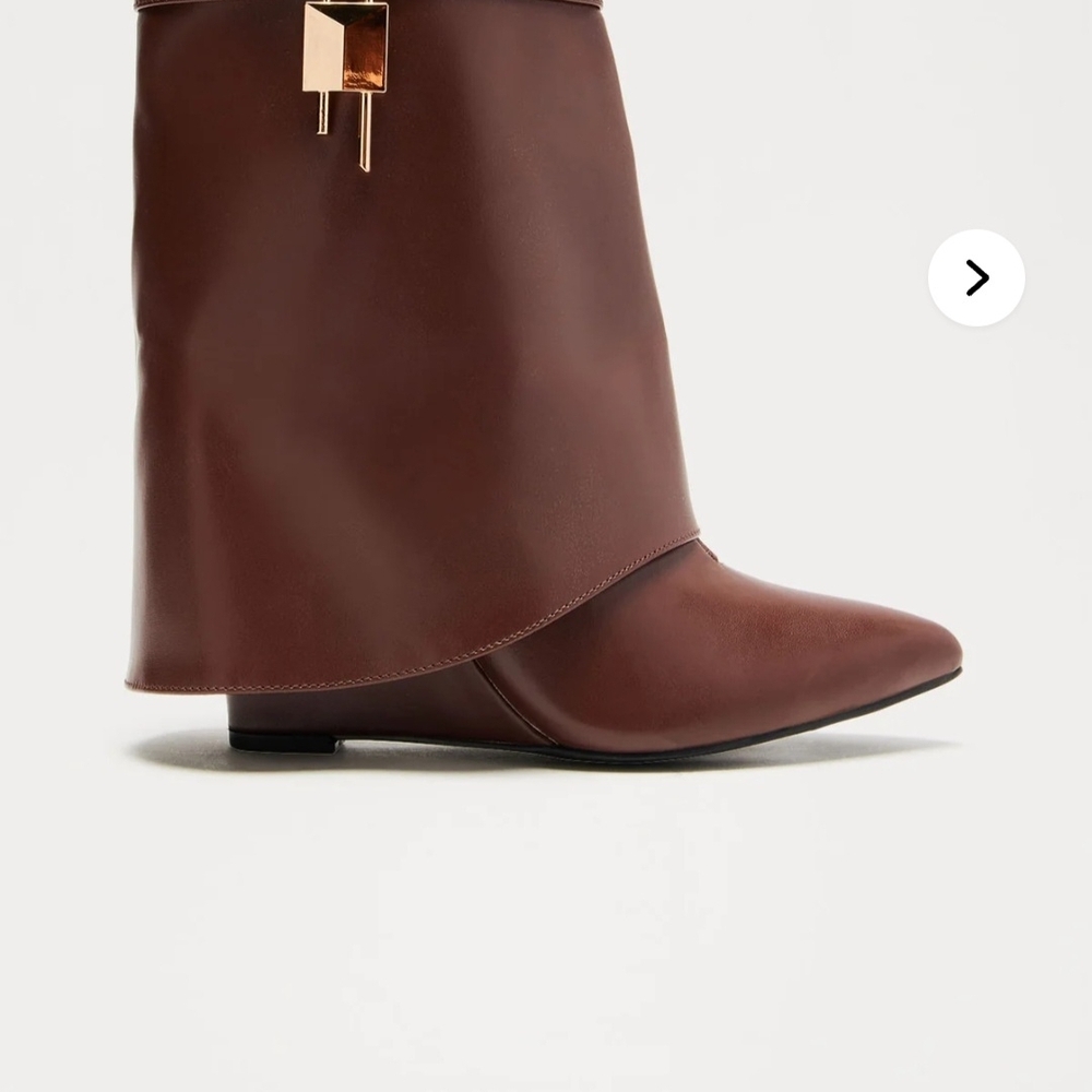 Fashion Nova Brown Ankle Booties